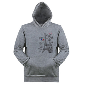 Jaket Hoodie Kaos Paris L'Amour (SB65Y)