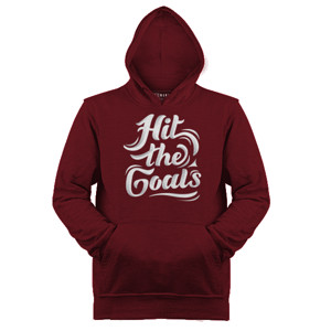 Jaket Hoodie Tipografi Hit The Goals