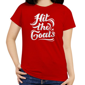Kaos Tipografi Hit The Goals
