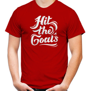 Kaos Tipografi Hit The Goals