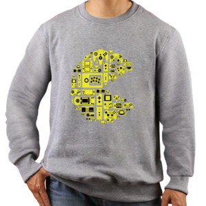 Jaket Sweater Pac Man - All Games