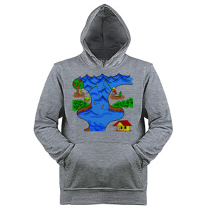 Jaket Hoodie Pemandangan