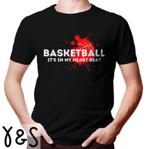 Kaos basketball in my heart beat