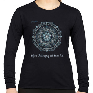 Kaos Blue Circle Pattern