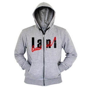 Hoodie Zipper I am Beautiful