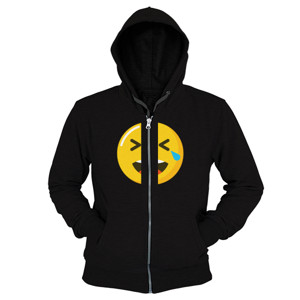 Hoodie Zipper Happy