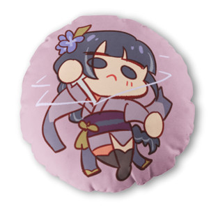 Bantal Bulat Bantal chibi raden shogun baal genshin impact lucu