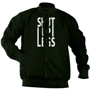 Jaket Bomber Kaos Sepeda Shut Up Legs