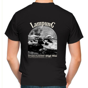 Kaos Kaos Lampung Pantai Gigi Hiu