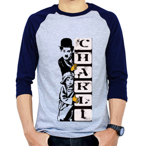 Kaos Raglan Charlie and boy