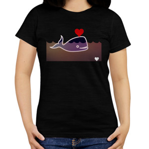 Kaos Whale of Love - Paus Cinta - Kaos Couple