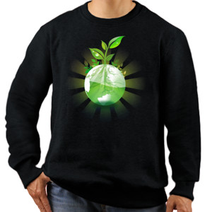 Jaket Sweater Kaos Bumi Hijau - Save the Earth - Selamatkan Bumi