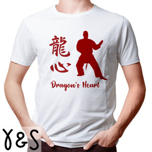 Kaos Kaos Hati Naga Dragon Heart Martial Arts Kungfu 