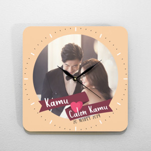 Jam Dinding Template Jam Dinding Tema Pernikahan 4