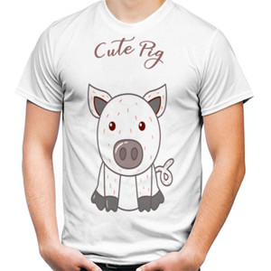 Kaos cute pig