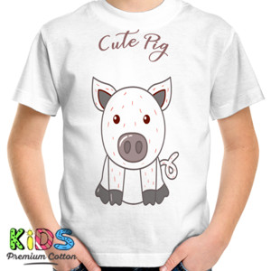 Kaos cute pig
