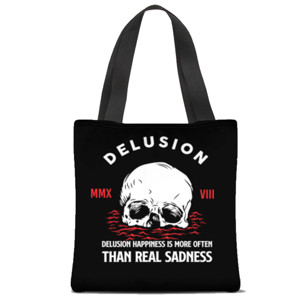 Tas Tote Fullprint skull delustion