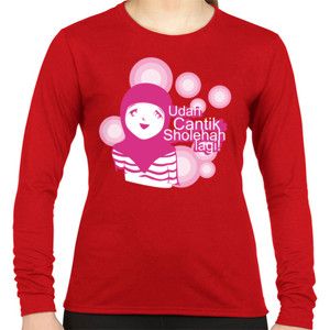 Kaos Udah Cantik Sholehah