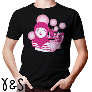Kaos Udah Cantik Sholehah