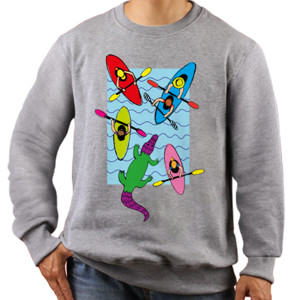 Jaket Sweater kaos paddle crocodile