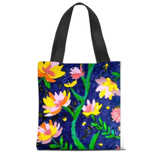 Tas Tote Fullprint tas blossoming flower