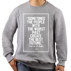 Jaket Sweater Umar Bin Khattab Quote
