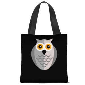 Tas Tote Fullprint owl tote bag