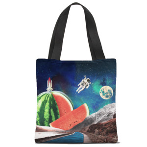Tas Tote Fullprint Watermelon Space