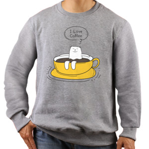 Jaket Sweater I Love Coffee