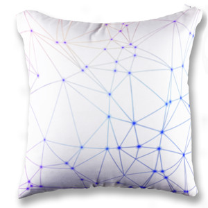 Bantal Abstract geometric lines of Science and Technology