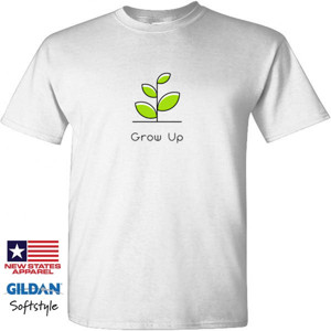 Kaos Kaos Pria Grow Up Gildan by Co_mbro