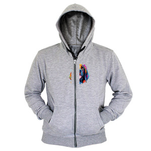 Hoodie Zipper Kaos Gambar Anjing 028