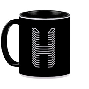 Mug Logo huruf H gamer