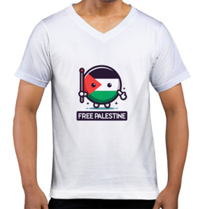 Kaos  Anak Premium - Logo Free Palestine #005