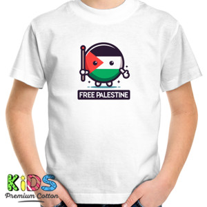 Kaos Anak Premium - Logo Free Palestine #005