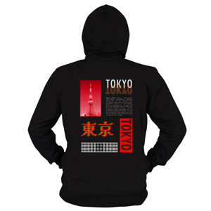 Hoodie Zipper Tokyo Dua Sisi