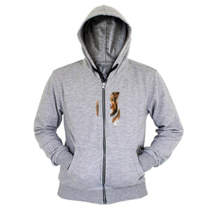 Hoodie Zipper Kaos Gambar Anjing 420