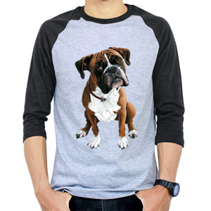 Kaos Raglan Kaos Gambar Anjing 295