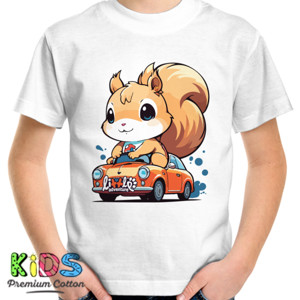 Kaos Anak Little Adventure Tupai Lucu