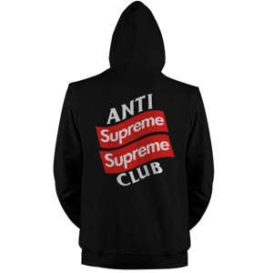 Jaket Hoodie Anti Suprim - White Font