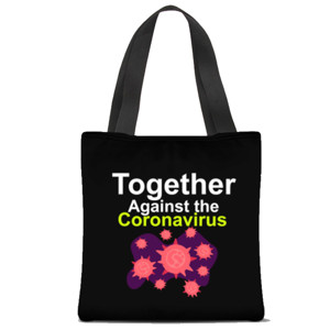 Tas Tote Fullprint Tas wanita Tote bag basmi Virus Corona