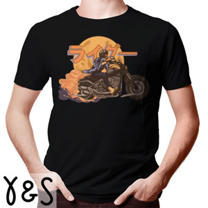 Kaos hannya mask motorcycle