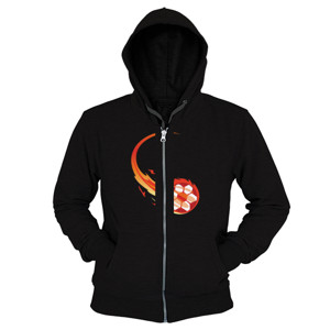 Hoodie Zipper Fireball Down