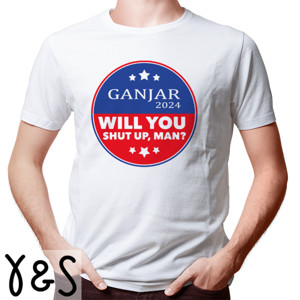 Kaos Will You Shut Up, Man ganjar logo