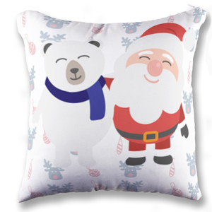 Bantal santa klaus dan polar bear