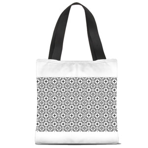 Tas Tote Fullprint TOTE POLA BINTANG  PLUS HITAM