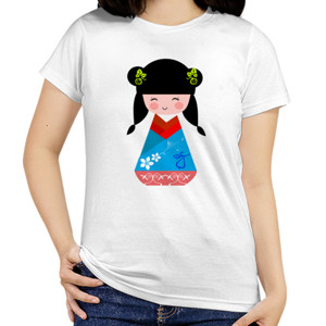 Kaos Japan Girl Caricature 6