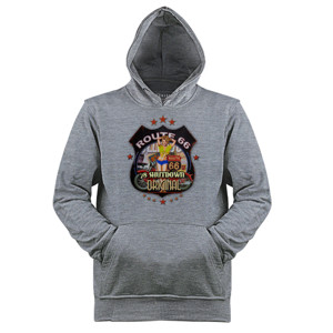 Jaket Hoodie 78 shutdown route 66 white tee