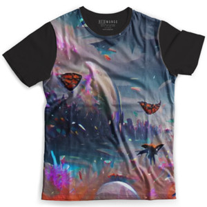 Kaos Fullprint Butterfly park abstrak