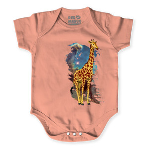 Baby Jumper Giraffe Animal Lover T-Shirt Design
